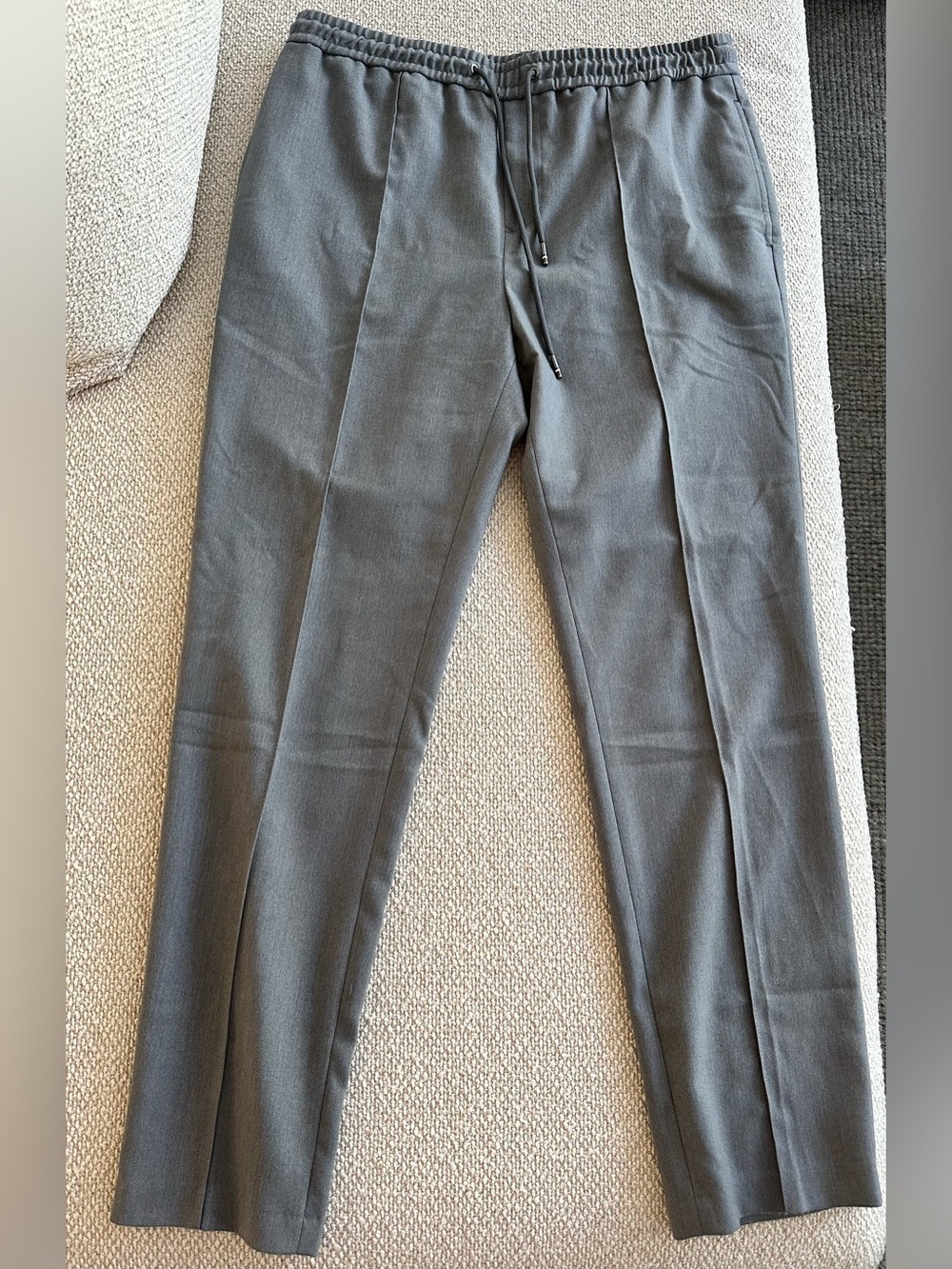 Tommy Hilfiger Men's Charcoal Drawstring Tapered Pants